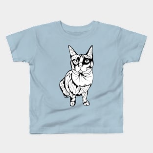 Sharpie Cat: Karma the Siamese Cat Kids T-Shirt